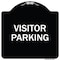 Signmission Reserved Parking Visitor Parking Heavy-Gauge Aluminum Architectural Sign, 18" x 18", BW-1818-23019 A-DES-BW-1818-23019 - alternate 1